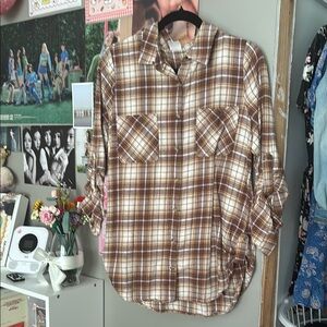 Brown Plaid Women’s  Shirt